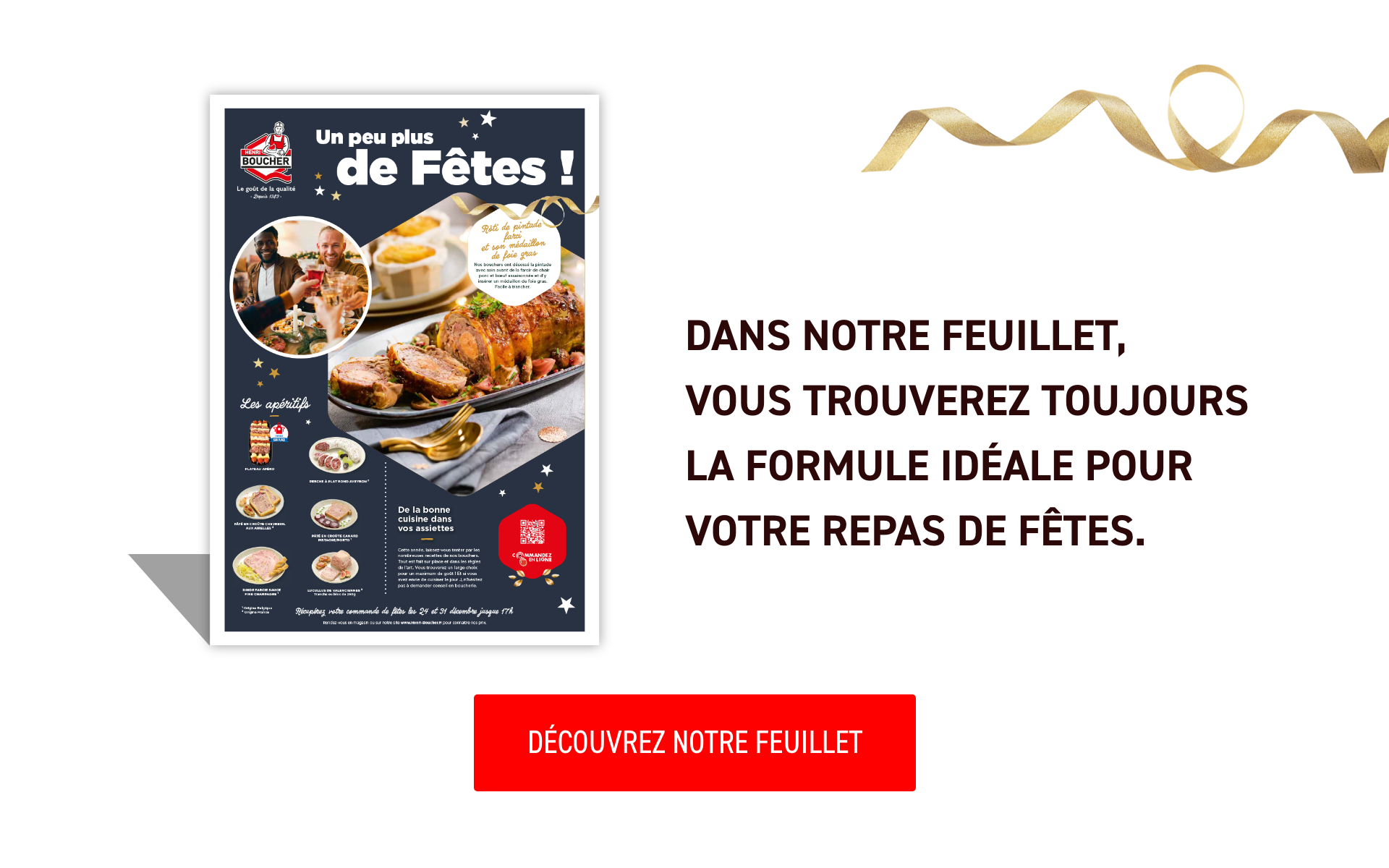 Nos menus de fêtes Henri Boucher